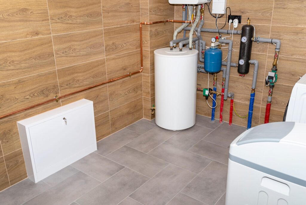 Residential water heater and plumbing system installed in Stuart